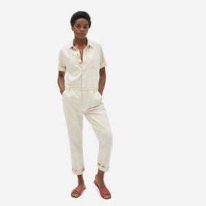 Everlane Super-Soft Summer Jean Coverall in Bone